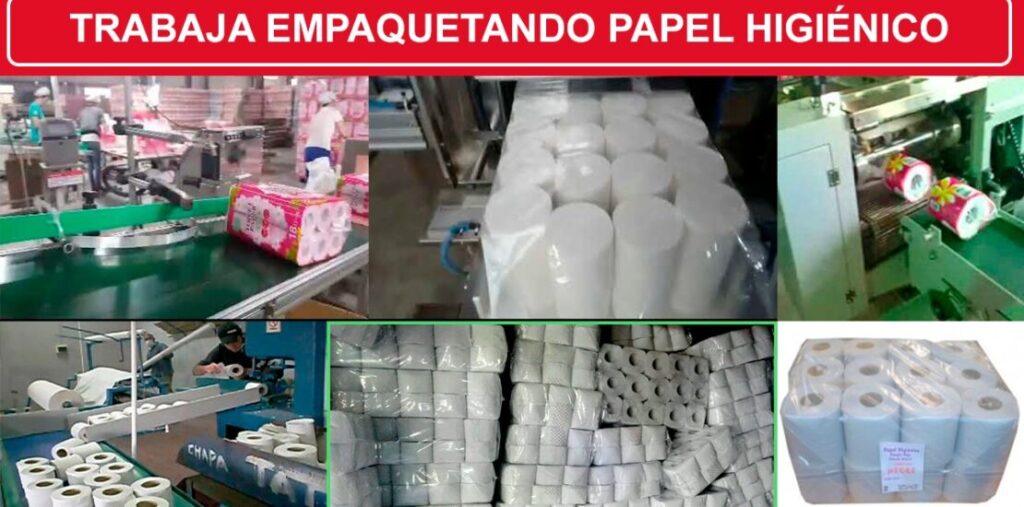 Trabaja empaquetando papel higiénico desde tu hogar se ofrece beneficios